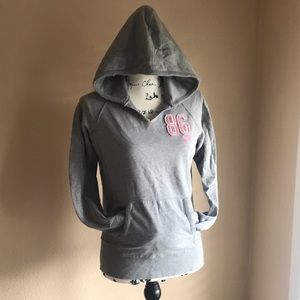 VINTAGE GREY PINK BRAND SWEATER Size XS measurements included! GOOD CONDITION!☺️